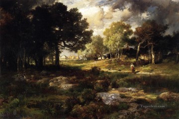 Romantic Landscape Rocky Mountains School Thomas Moran Oil Paintings